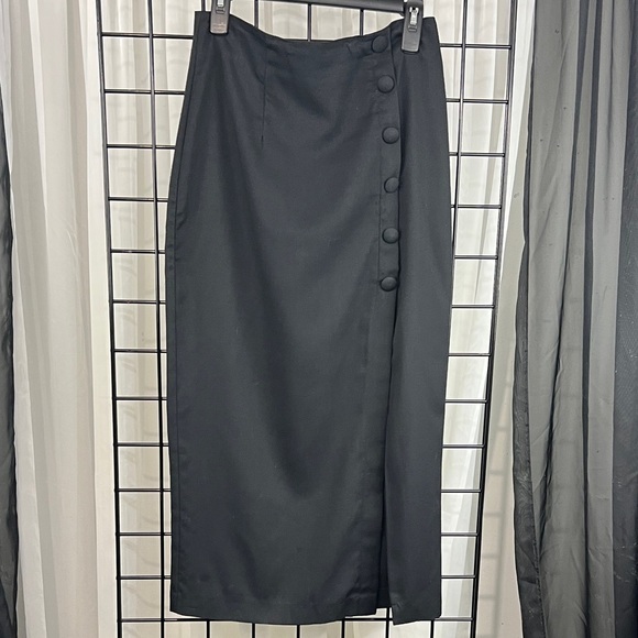By Choice Dresses & Skirts - Chic Black Buttoned Maxi Skirt